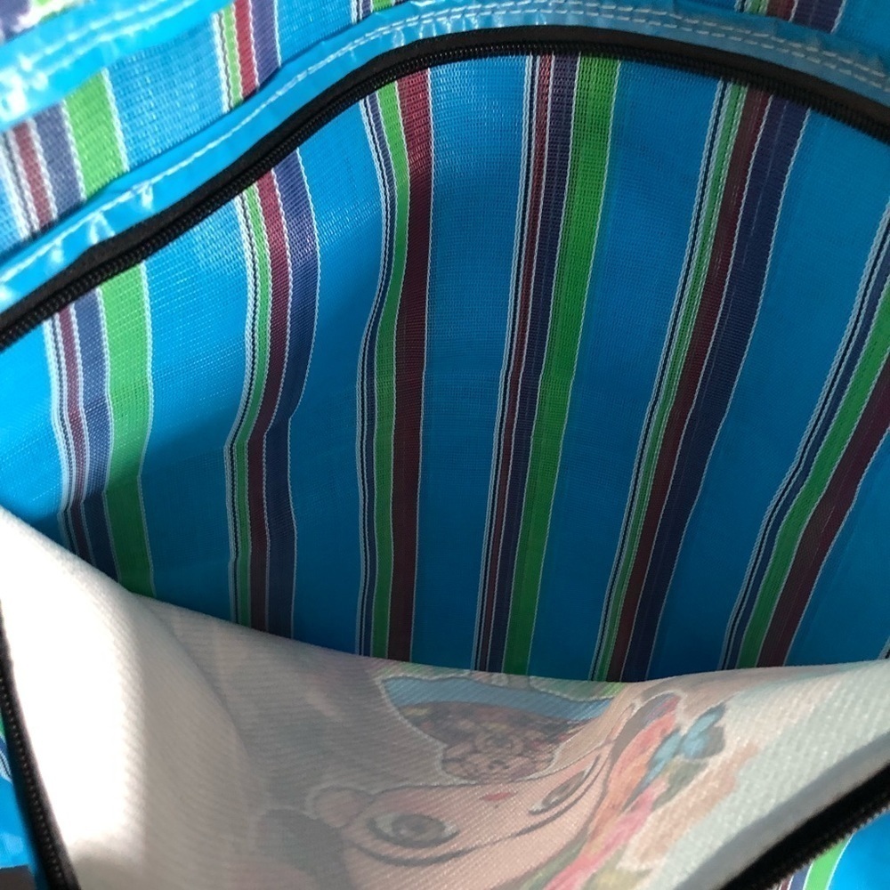 Frida Kahlo Multi-Colored Mercado Bag Mexican Tote Market Reusable Grocery Bag - Picture 5 of 8